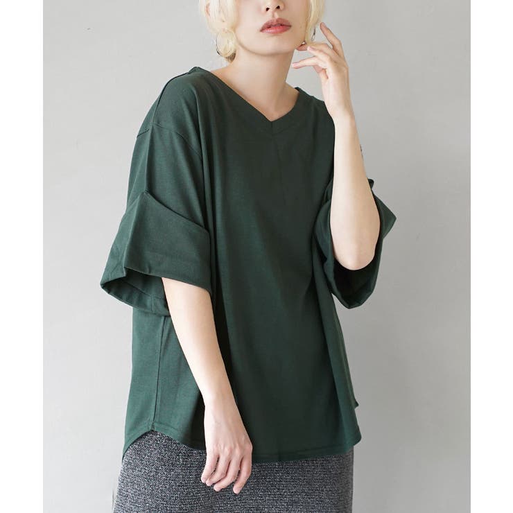 ダークグリーン | zootie（ズーティー）：URBAN PLUS ロールアップスリーブ | e-zakkamania stores