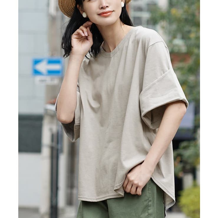 グレージュ | zootie（ズーティー）：URBAN PLUS ロールアップスリーブ | e-zakkamania stores