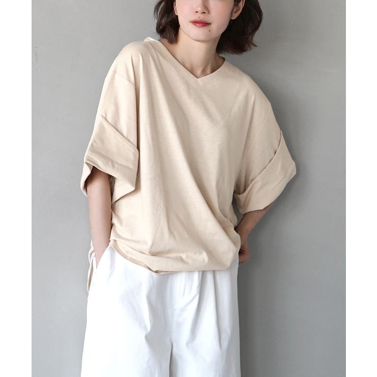 アイボリー | zootie（ズーティー）：URBAN PLUS ロールアップスリーブ | e-zakkamania stores