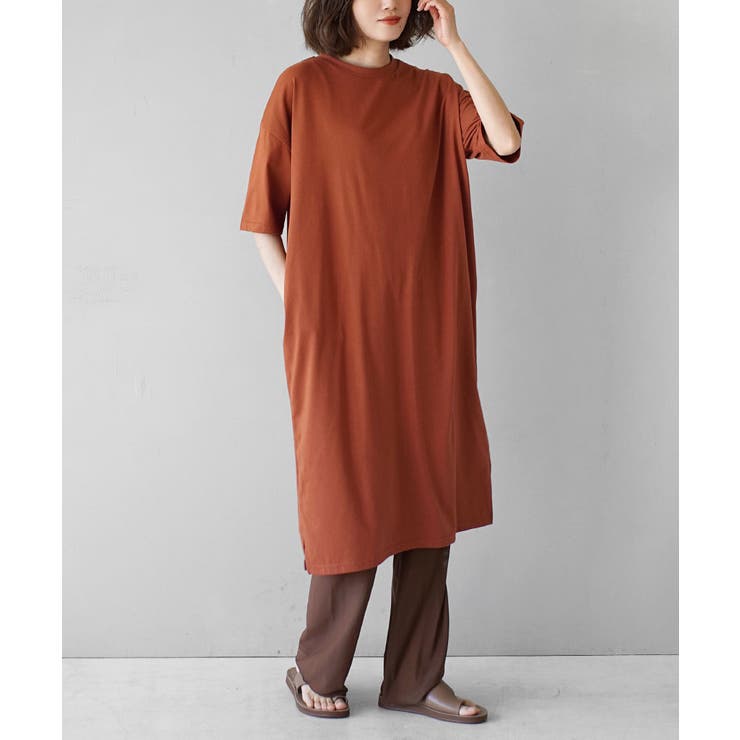テラコッタレッド | zootie（ズーティー）：URBAN PLUS TEEワンピース | e-zakkamania stores