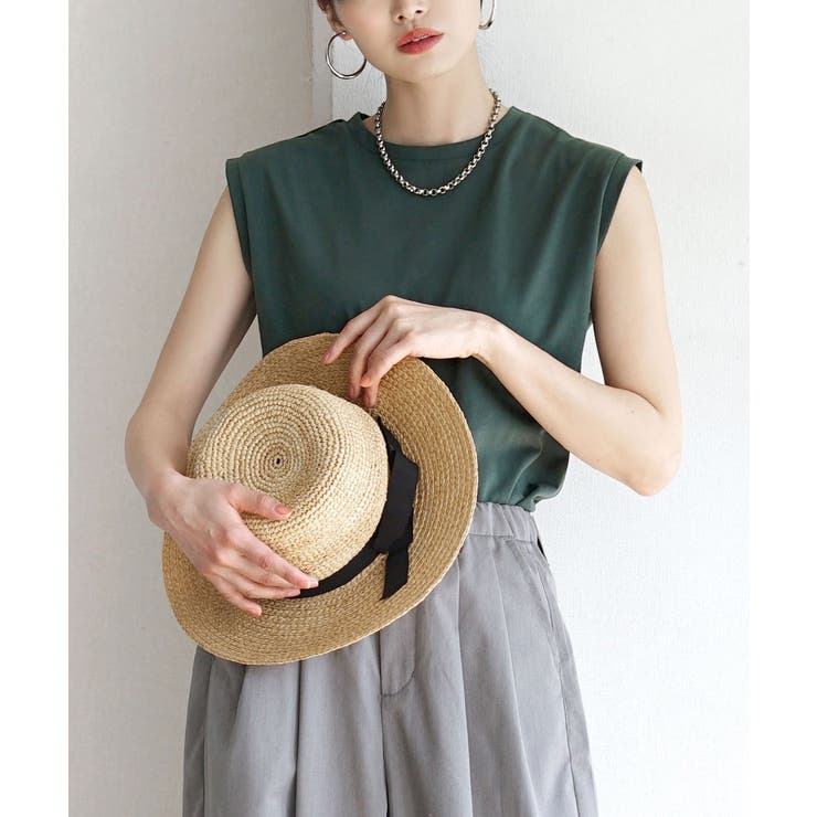 ダークグリーン | zootie（ズーティー）：URBAN PLUS フレンチスリーブカットソー | e-zakkamania stores