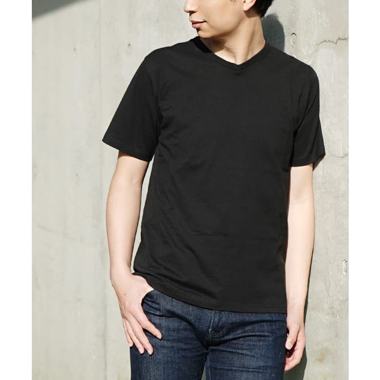 ブラック | zootie（ズーティー）：汗しみない Vネック Tシャツ［メンズ］ | e-zakkamania stores