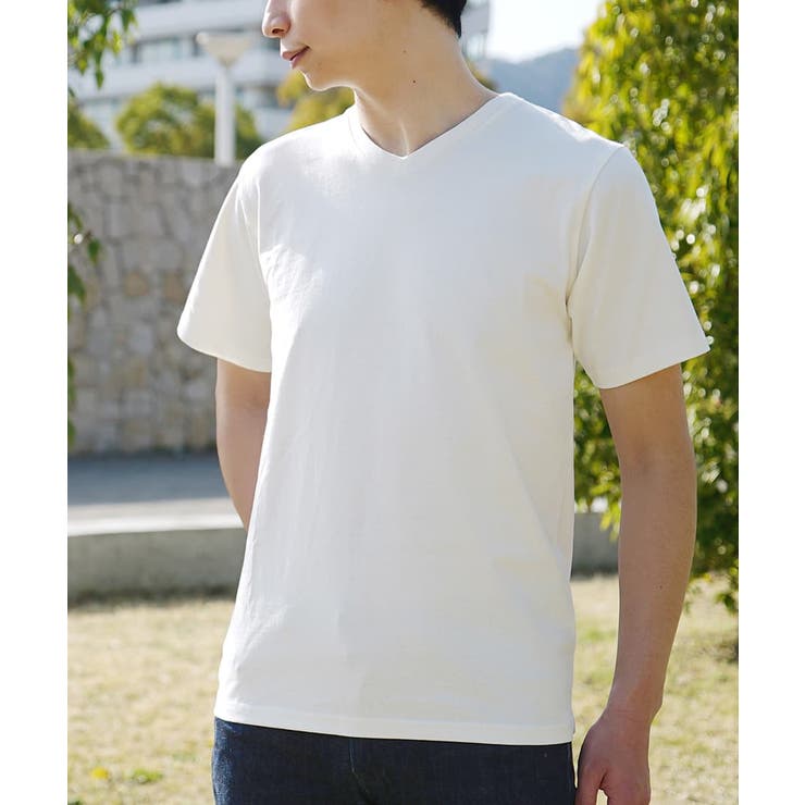 ホワイト | zootie（ズーティー）：汗しみない Vネック Tシャツ［メンズ］ | e-zakkamania stores