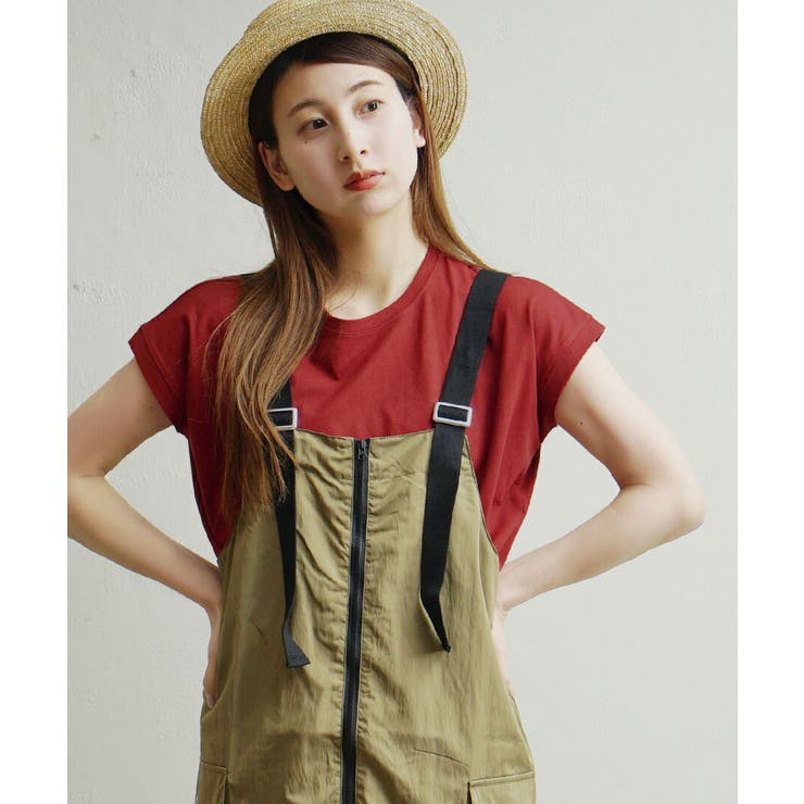 マダーレッド | zootie（ズーティー）：汗しみない Tシャツ［フレンチスリーブ］ | e-zakkamania stores