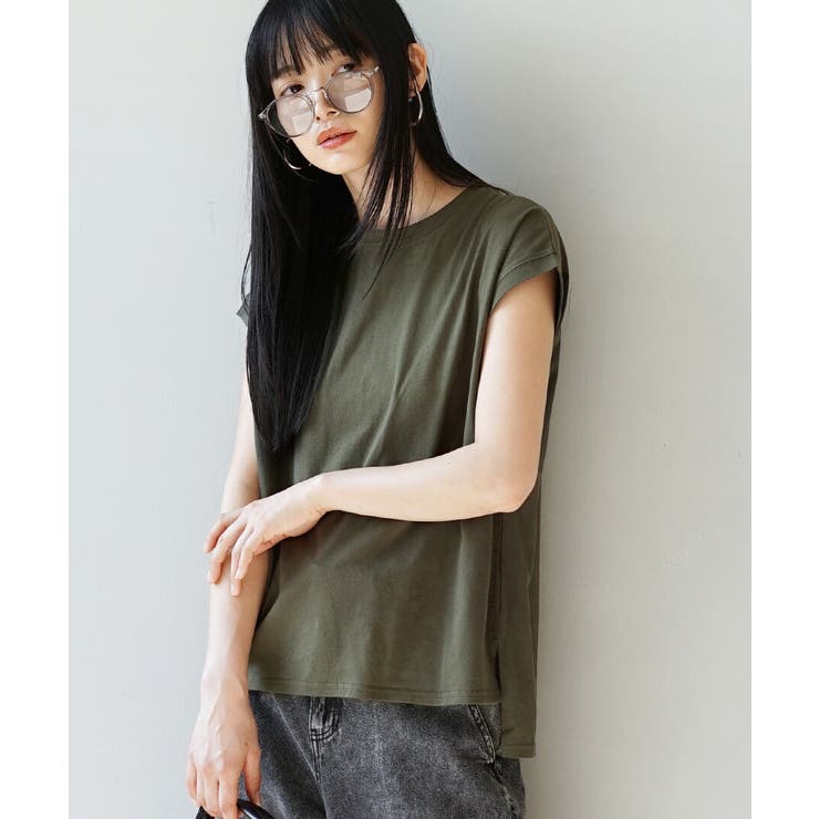 ダークカーキ | zootie（ズーティー）：汗しみない Tシャツ［フレンチスリーブ］ | e-zakkamania stores