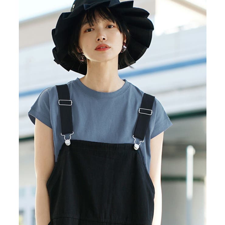 スモーキーブルー | zootie（ズーティー）：汗しみない Tシャツ［フレンチスリーブ］ | e-zakkamania stores