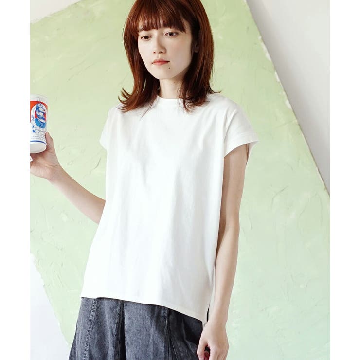 オフホワイト | zootie（ズーティー）：汗しみない Tシャツ［フレンチスリーブ］ | e-zakkamania stores