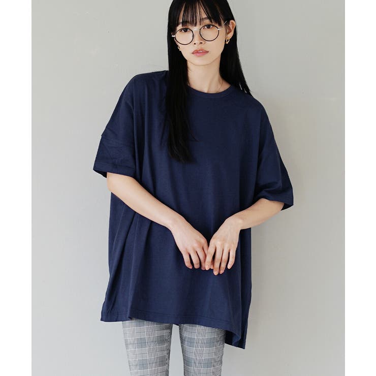 ネイビー | zootie（ズーティー）：汗しみない Tシャツ［ビッグTEE］ | e-zakkamania stores