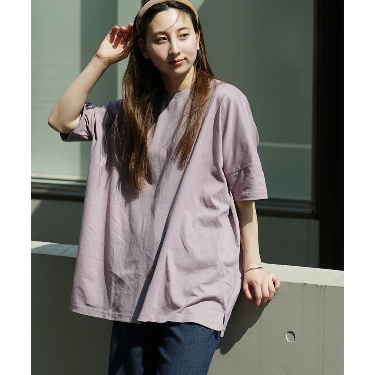 ラベンダー | zootie（ズーティー）：汗しみない Tシャツ［ビッグTEE］ | e-zakkamania stores