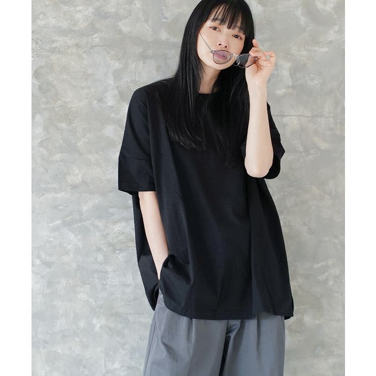 ブラック | zootie（ズーティー）：汗しみない Tシャツ［ビッグTEE］ | e-zakkamania stores