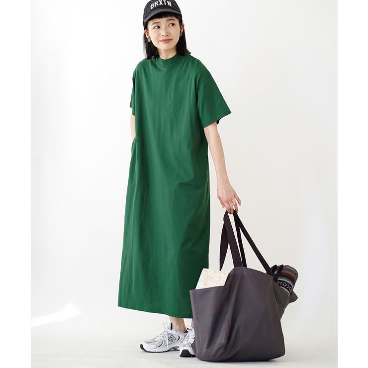ダークグリーン | zootie（ズーティー）：汗しみない TEEワンピース | e-zakkamania stores