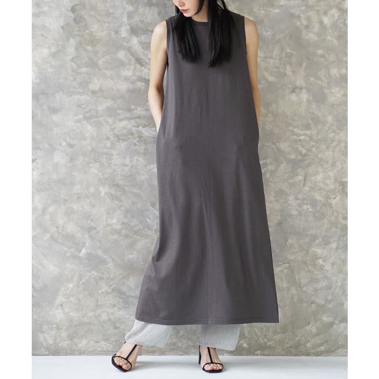 チャコール | zootie（ズーティー）：URBAN PLUS ノースリーブワンピース | e-zakkamania stores