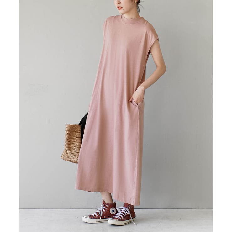 ダスティピンク | zootie（ズーティー）：URBAN PLUS フレンチスリーブワンピース | e-zakkamania stores