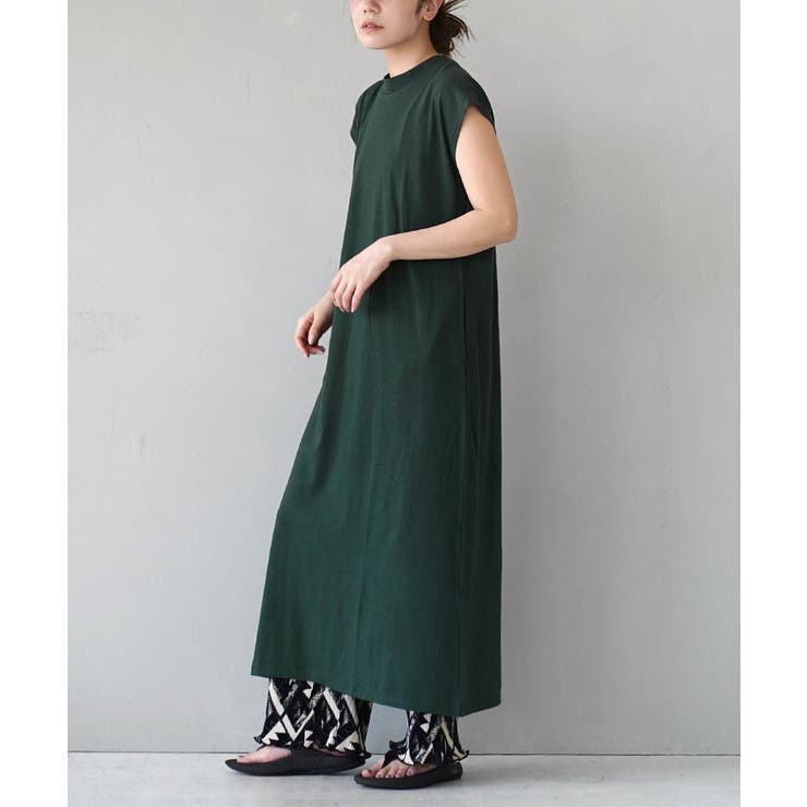 ダークグリーン | zootie（ズーティー）：URBAN PLUS フレンチスリーブワンピース | e-zakkamania stores