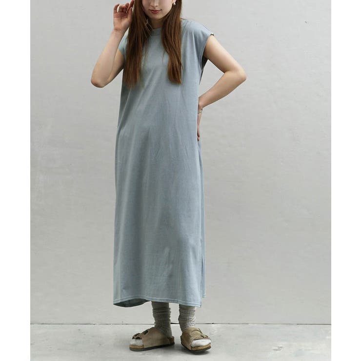 サックス | zootie（ズーティー）：URBAN PLUS フレンチスリーブワンピース | e-zakkamania stores