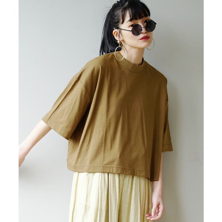 オーカー | zootie（ズーティー）：汗しみない クロップドTシャツ | e-zakkamania stores