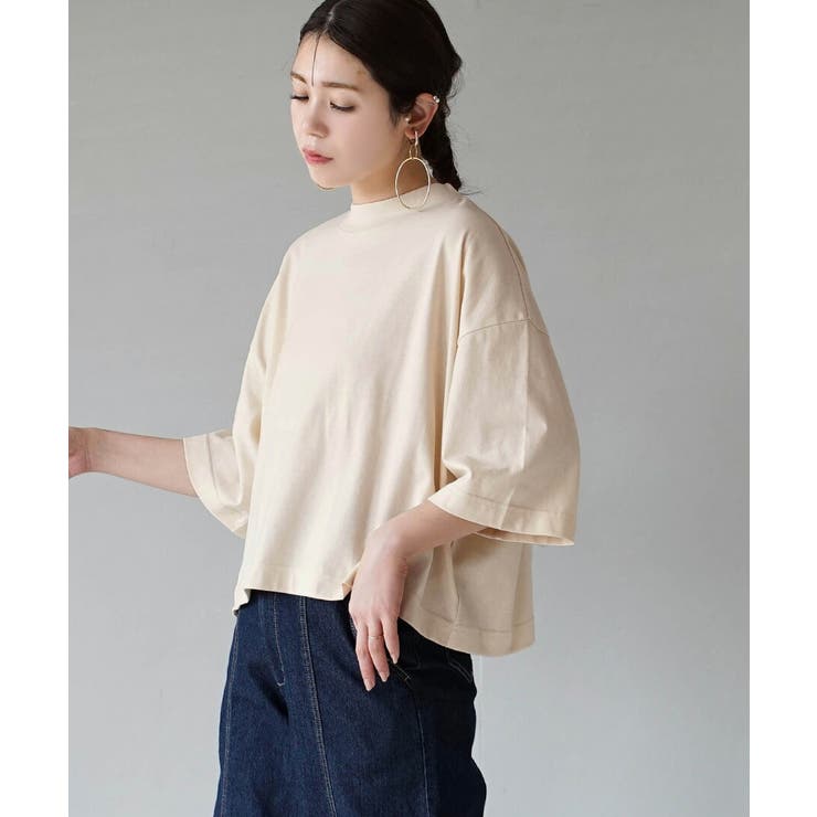 アイボリー | zootie（ズーティー）：汗しみない クロップドTシャツ | e-zakkamania stores