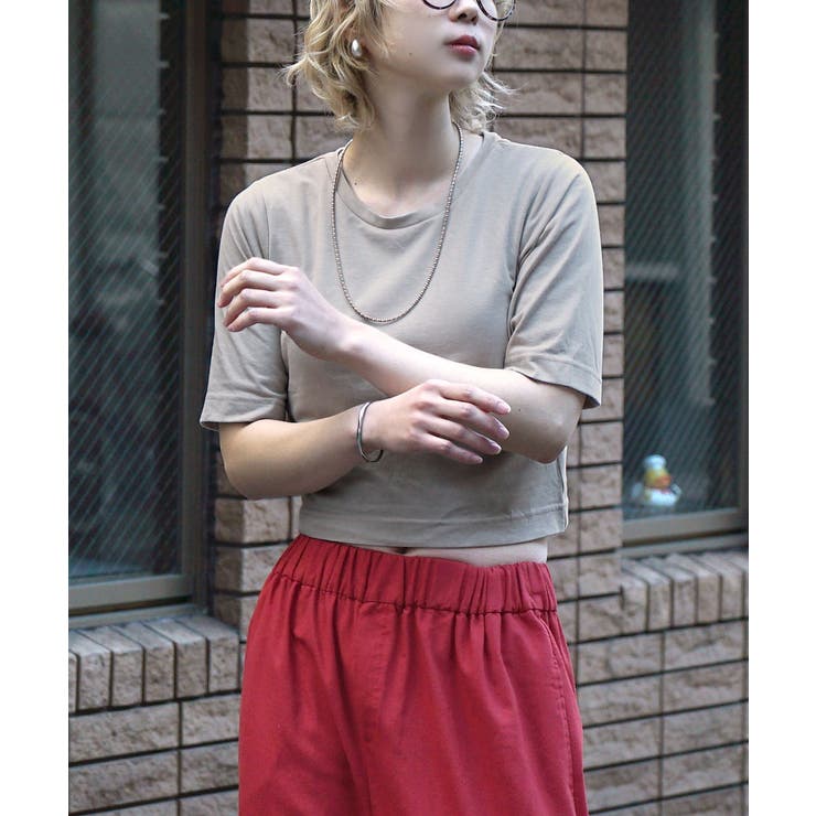 グレージュ | zootie（ズーティー）：URBAN PLUS カップ付きミニTシャツ | e-zakkamania stores