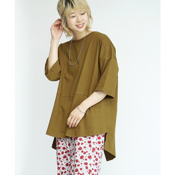 オーカー | zootie（ズーティー）：汗しみない Tシャツ［バックスリット］ | e-zakkamania stores