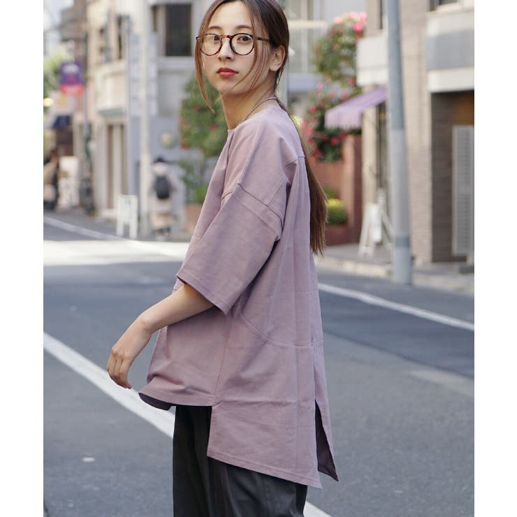 zootie（ズーティー）：汗しみない Tシャツ［バックスリット］[品番