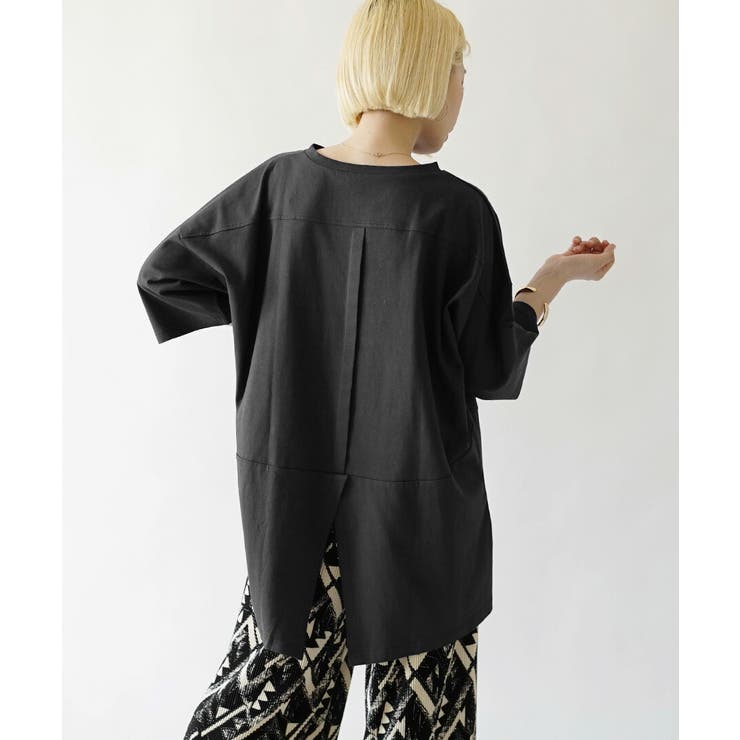 ブラック | zootie（ズーティー）：汗しみない Tシャツ［バックスリット］ | e-zakkamania stores