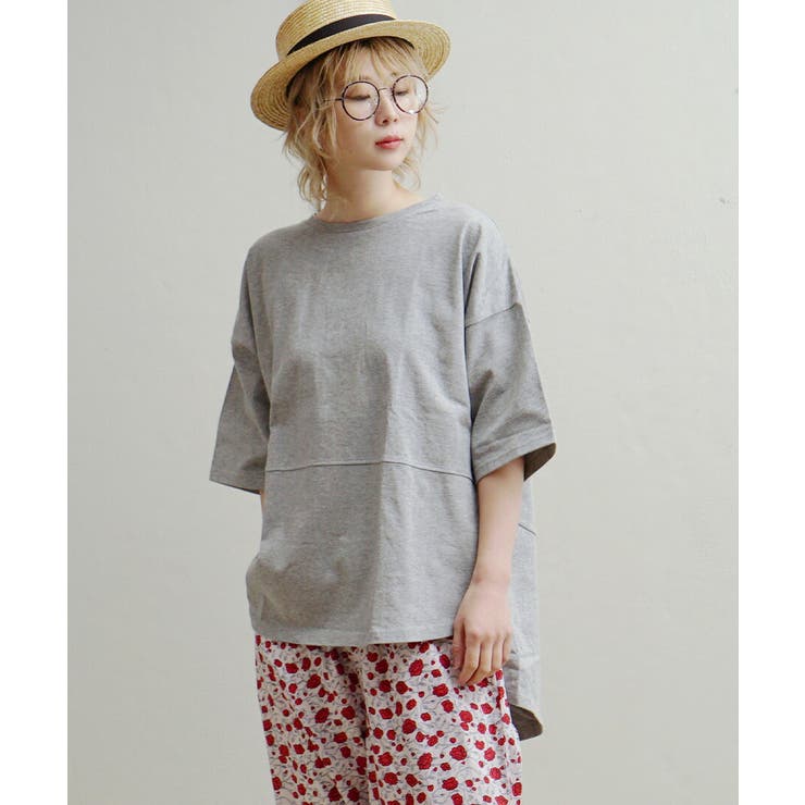 モクグレー | zootie（ズーティー）：汗しみない Tシャツ［バックスリット］ | e-zakkamania stores