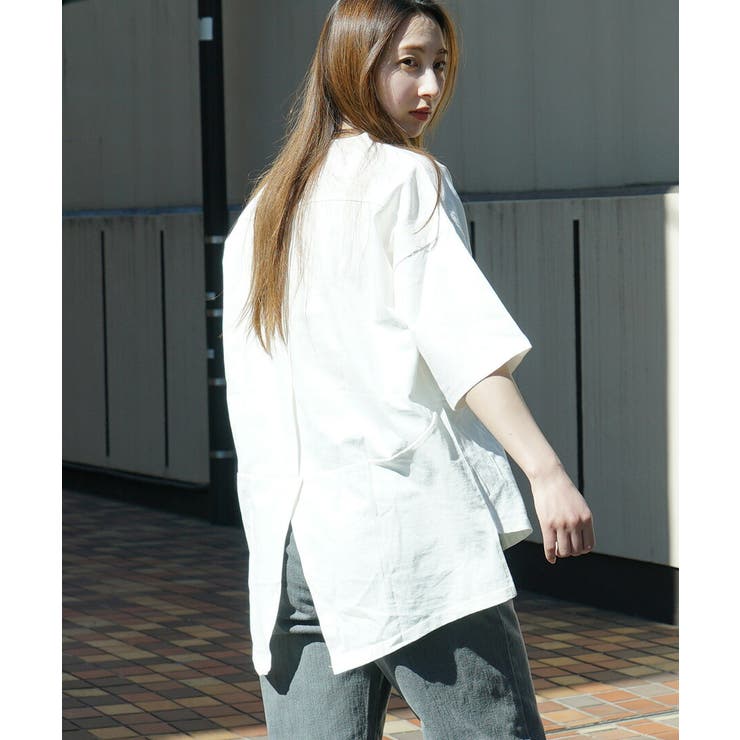 オフホワイト | zootie（ズーティー）：汗しみない Tシャツ［バックスリット］ | e-zakkamania stores