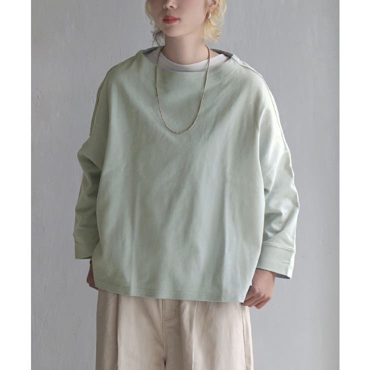 ライトミント | zootie（ズーティー）：シミヘン加工 フレンチバスク ワイドプルオーバー［ボ… | e-zakkamania stores