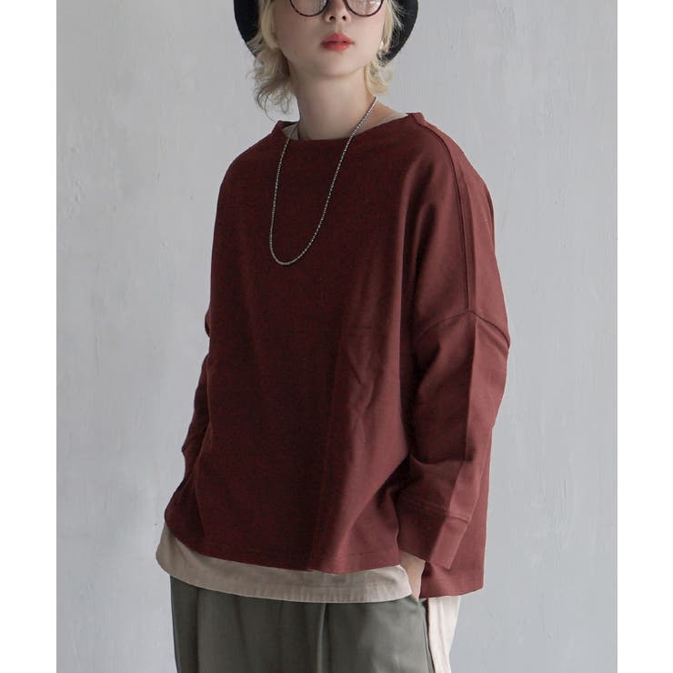 ブリックレッド | zootie（ズーティー）：シミヘン加工 フレンチバスク ワイドプルオーバー［ボ… | e-zakkamania stores