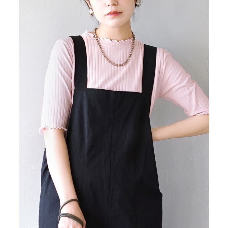 117.ミルキーピンク | zootie（ズーティー）：ハーフスリーブ リブカットソー | e-zakkamania stores