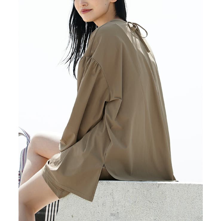 カーキベージュ | zootie（ズーティー）：DAILY UTILITY ラッシュガード［ギャザー… | e-zakkamania stores