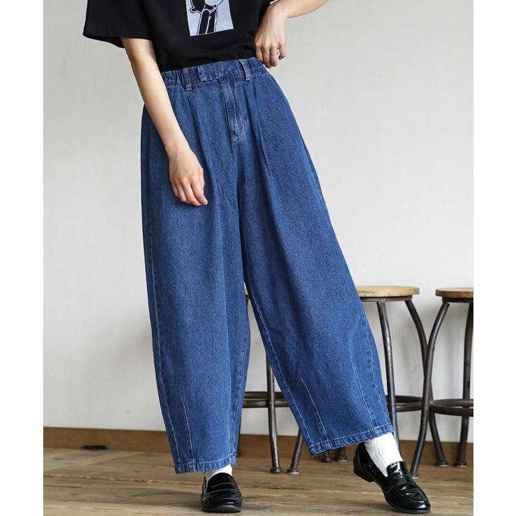 ブルー | zootie（ズーティー）：デニム サーカスパンツ［丈標準］ | e-zakkamania stores