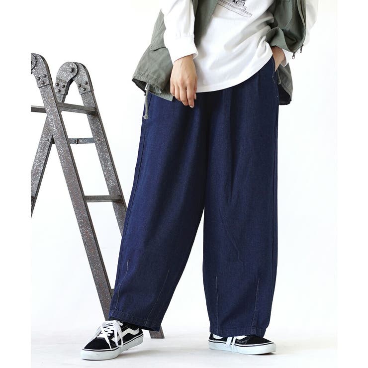 インディゴ | zootie（ズーティー）：デニム サーカスパンツ［丈標準］ | e-zakkamania stores
