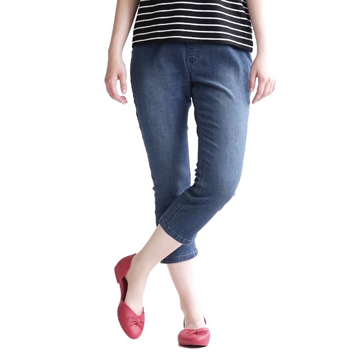 デニム［ウォッシュブルー］ | zootie（ズーティー）：エアパンツ［クロップド］ | e-zakkamania stores