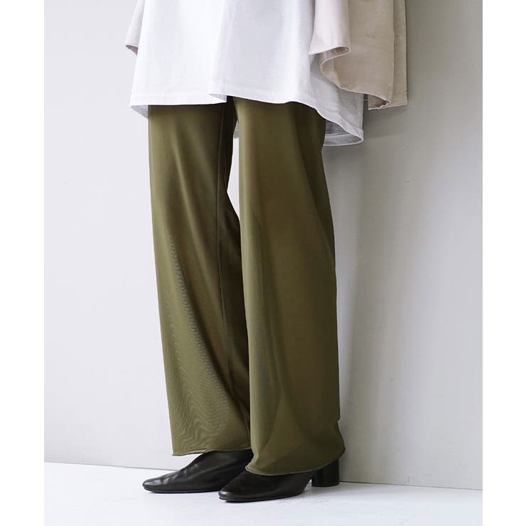 カーキ | zootie（ズーティー）：シアーレギンスパンツ［メッシュチュール］ | e-zakkamania stores