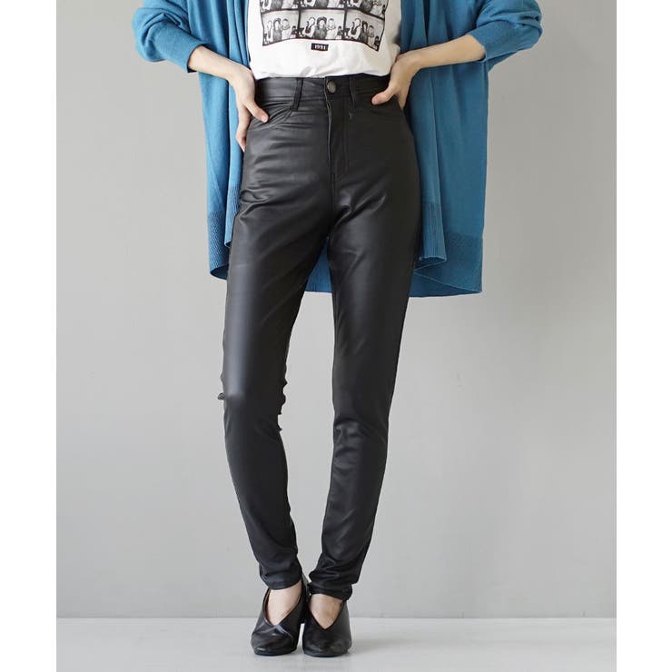 レザー［ブラック］ | zootie（ズーティー）：エアパンツ［スタンダードスキニー］ | e-zakkamania stores