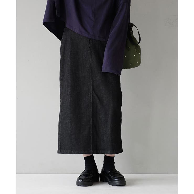 デニム［ブラック］ | zootie（ズーティー）：エア ペンシルスカート | e-zakkamania stores