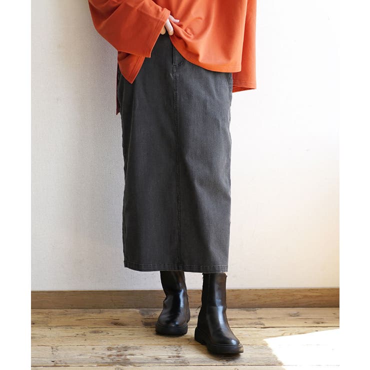 デニム［グレー］ | zootie（ズーティー）：エア ペンシルスカート | e-zakkamania stores