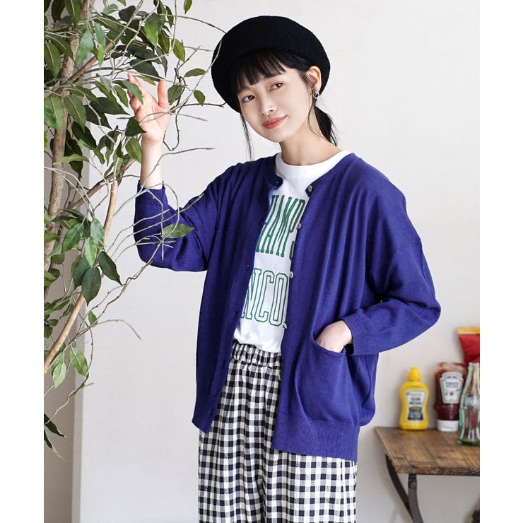 zootie（ズーティー）：コットンリネン ドロップショルダー カーディガン | e-zakkamania stores | 詳細画像15 
