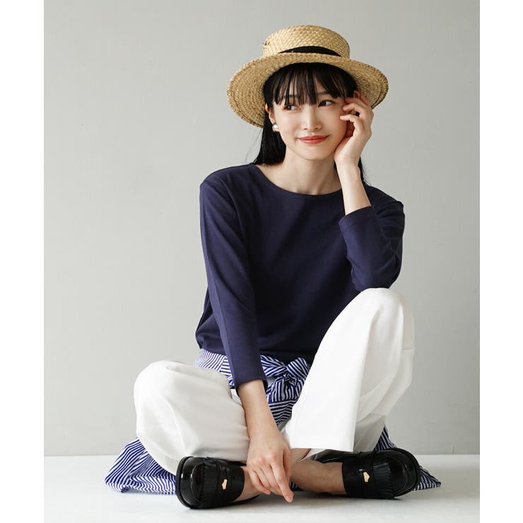 zootie（ズーティー）：シルキースムースコットン Tシャツ［七分袖］ | e-zakkamania stores | 詳細画像5 