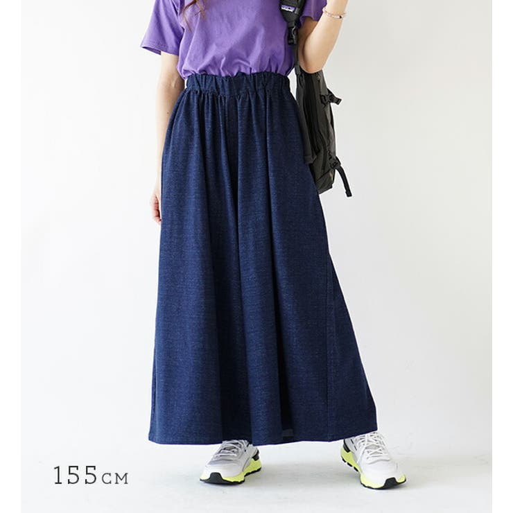 zootie（ズーティー）：色落ちしにくい カットソーデニム ワイドパンツ | e-zakkamania stores | 詳細画像13 