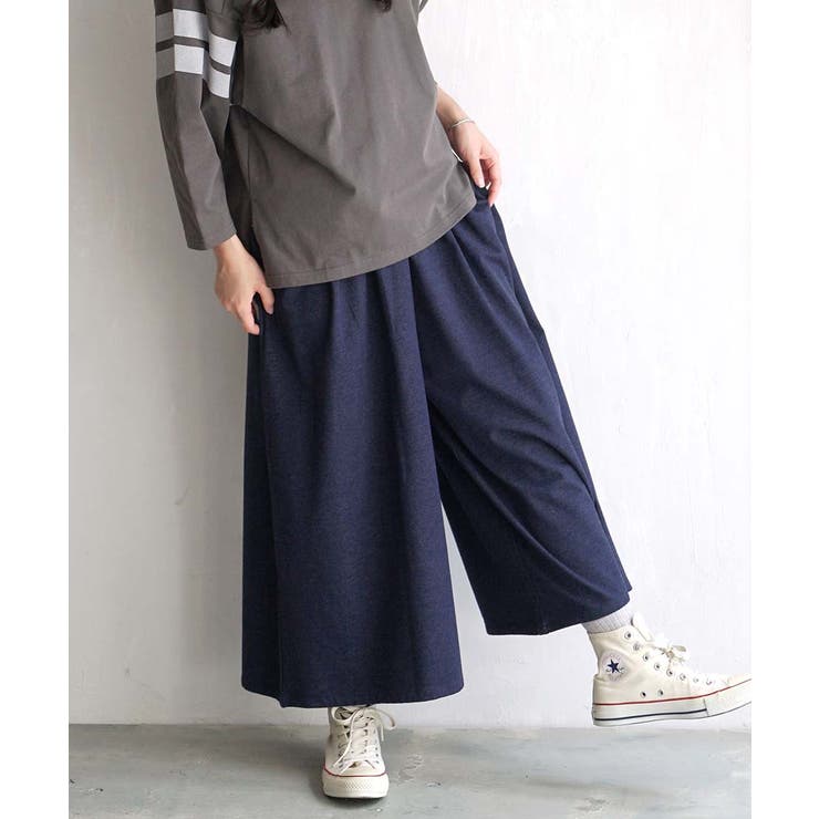 zootie（ズーティー）：色落ちしにくい カットソーデニム ワイドパンツ | e-zakkamania stores | 詳細画像21 