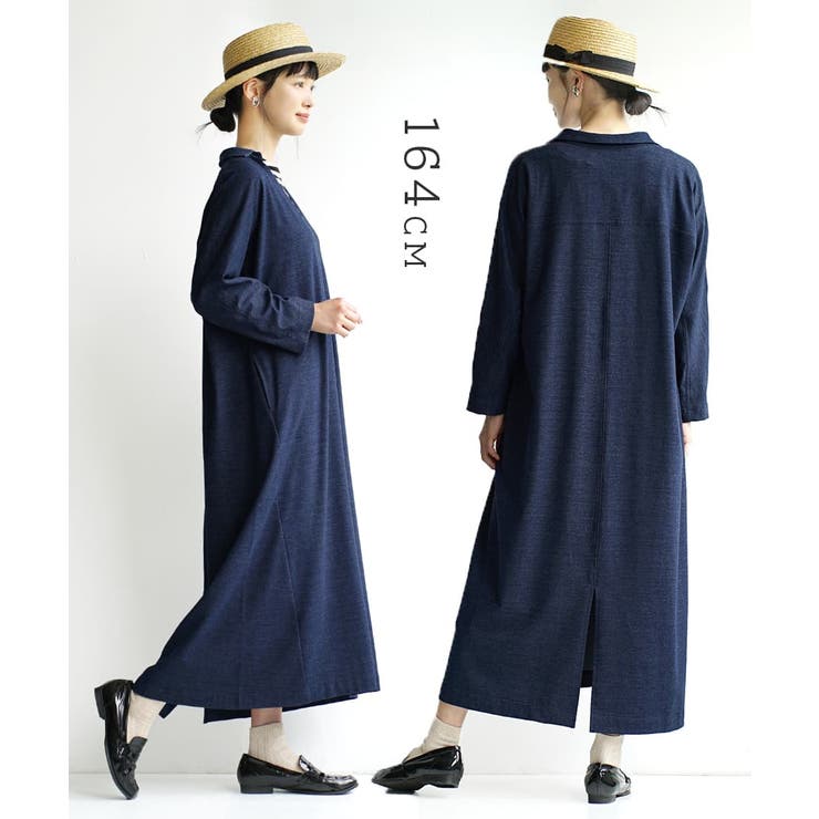 zootie（ズーティー）：色落ちしにくい カットソーデニム スキッパーワンピー… | e-zakkamania stores | 詳細画像17 