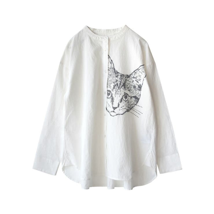 zootie（ズーティー）：キャットフェイス 刺繍風プリントシャツ | e-zakkamania stores | 詳細画像18 