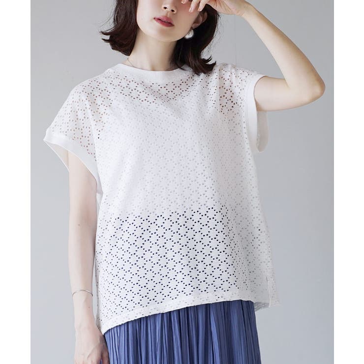 zootie（ズーティー）：カットワーク レースプルブラウス | e-zakkamania stores | 詳細画像16 
