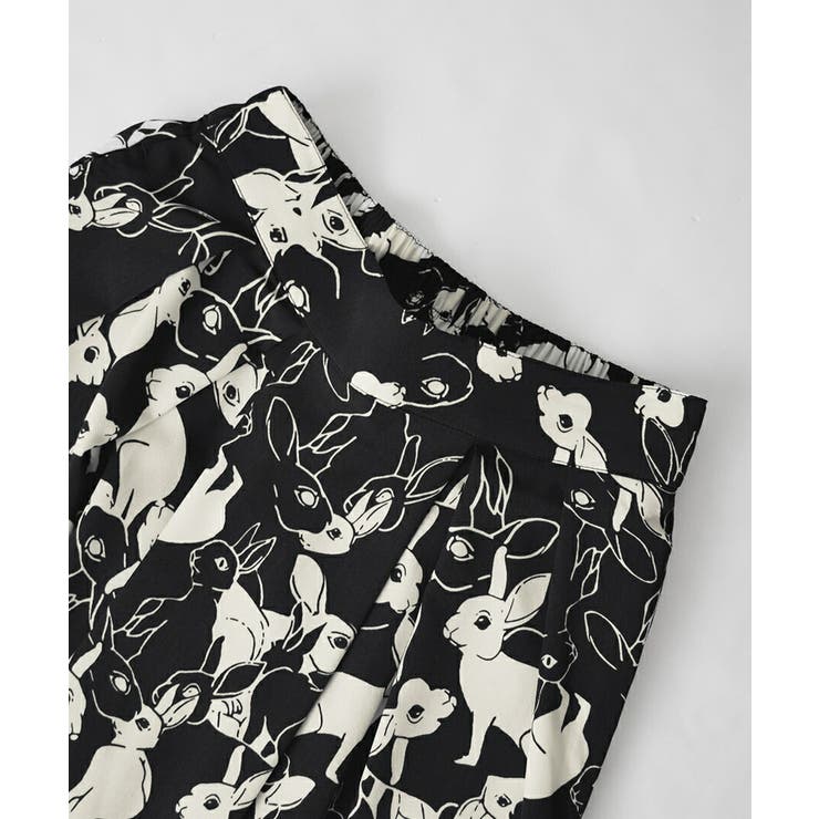zootie（ズーティー）：ウサギ柄 ミモレタックスカート | e-zakkamania stores | 詳細画像6 