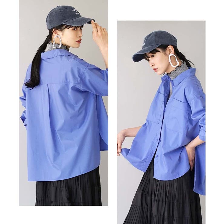 ブロード Wポケットシャツブラウス | e-zakkamania stores | 詳細画像8 