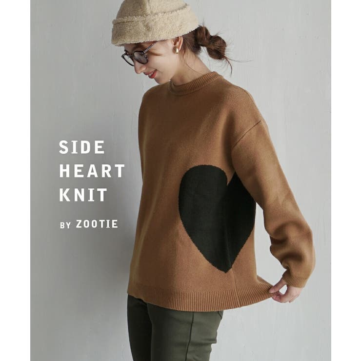 zootie（ズーティー）：サイドハート ニット | e-zakkamania stores | 詳細画像2 