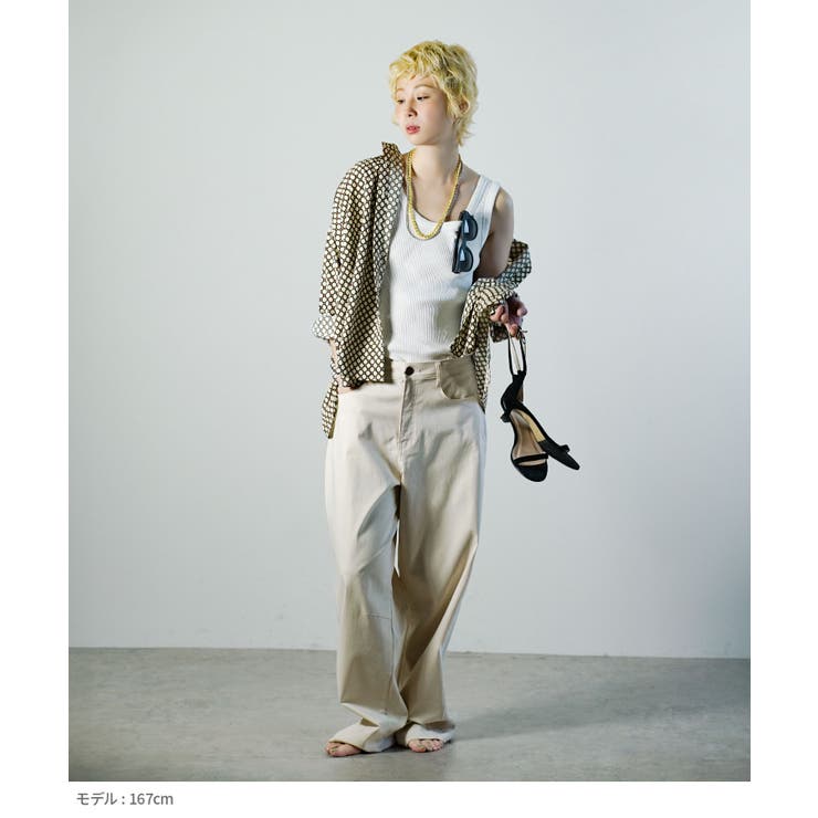 zootie（ズーティー）：ジオメトリック柄 ワイドブラウス | e-zakkamania stores | 詳細画像10 