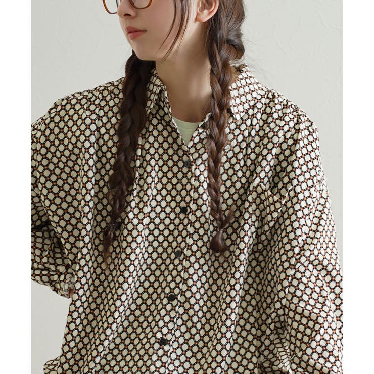 zootie（ズーティー）：ジオメトリック柄 ワイドブラウス | e-zakkamania stores | 詳細画像11 